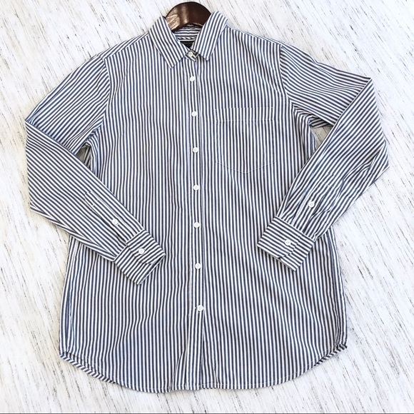 Banana Republic Classic Striped Button Down XXSP - Picture 4 of 6